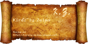 Király Zelma névjegykártya